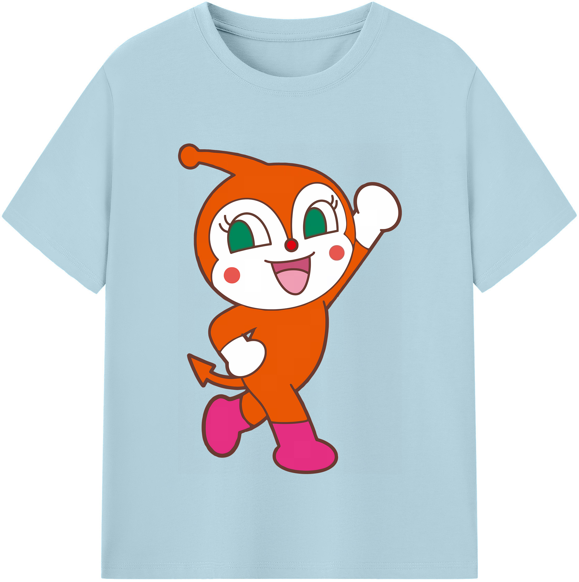 （画像用） アンパンマン Anpanman 綿100％半袖Tシャツ（フロントプリント）